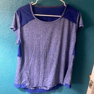 Royal blue active wear top